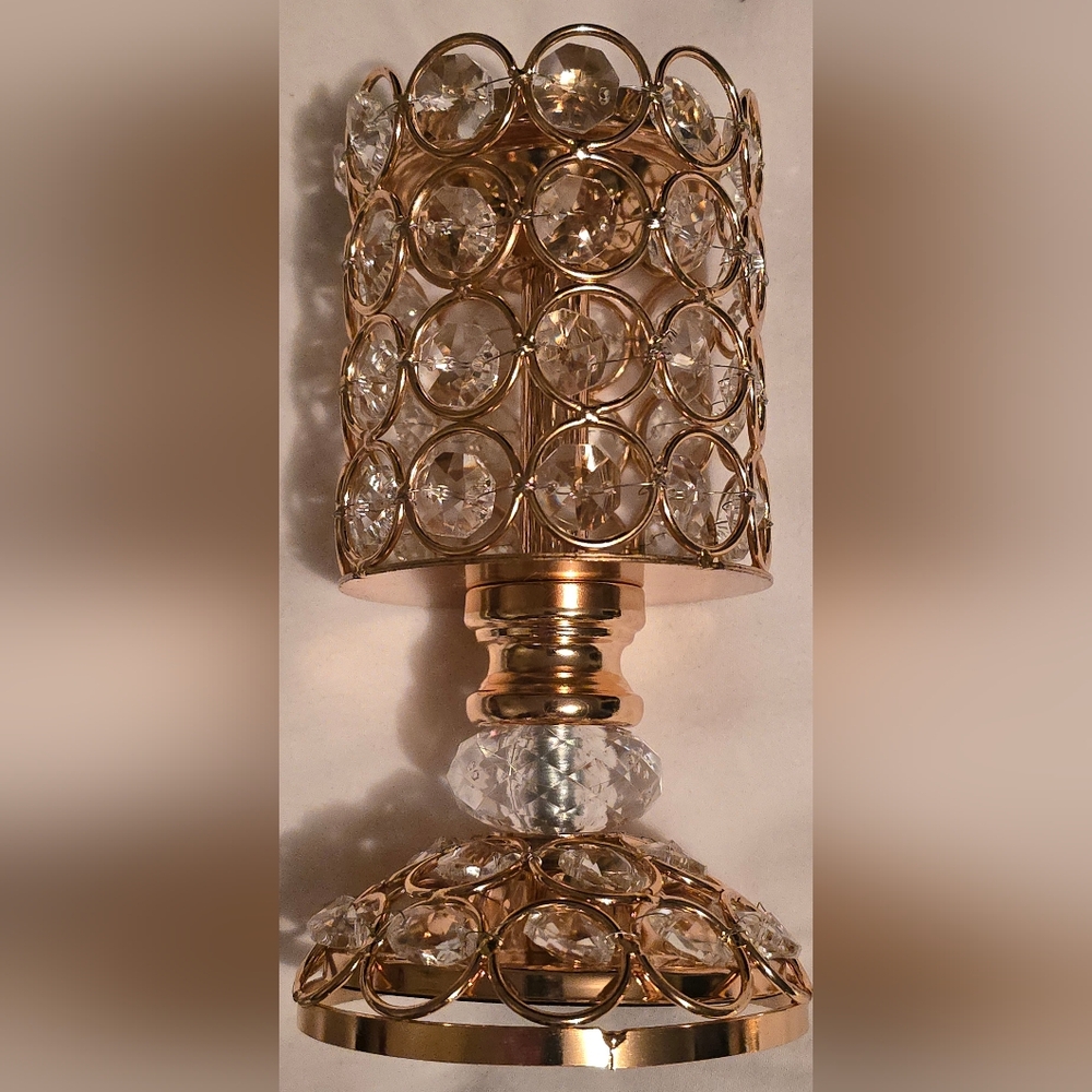 Gold Frankincense Resin Burner Stand With Gem Embellishment
